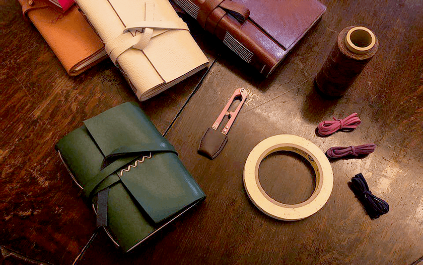 가죽 다이어리 진행 사진 1