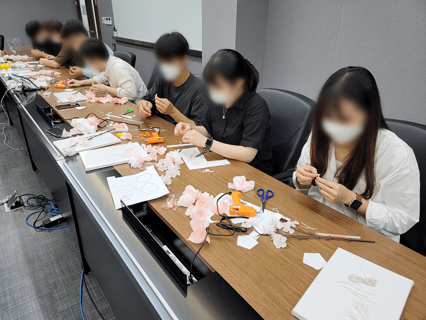 벚꽃 무드등 진행 사진 2