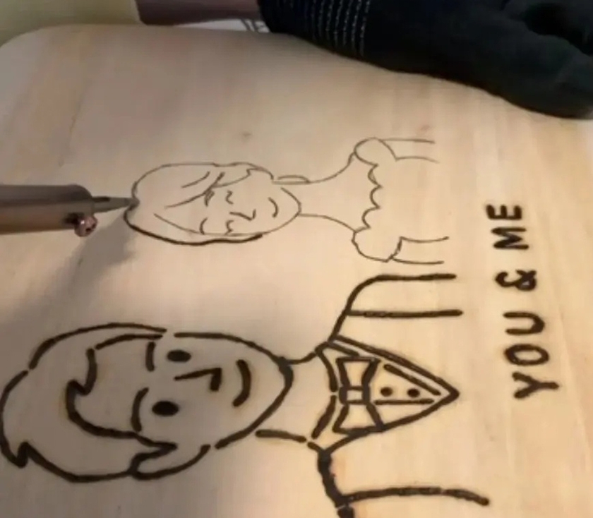 나무도마 우드버닝 진행 사진 5