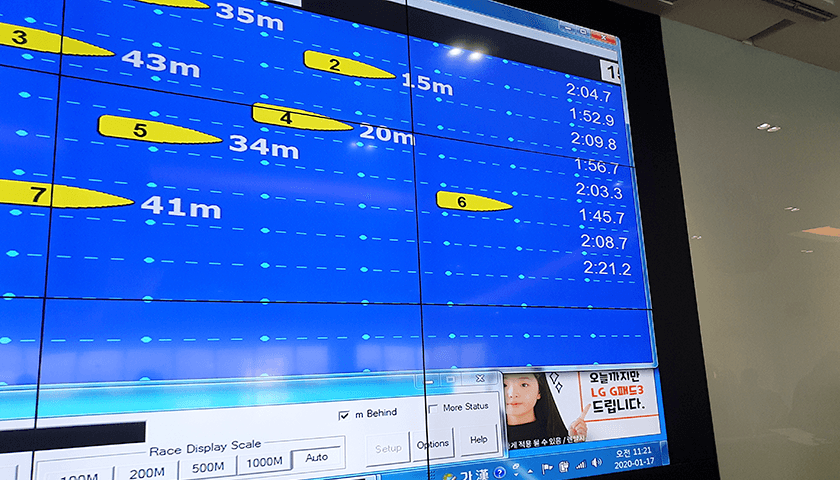 팀 로잉 진행 사진 3