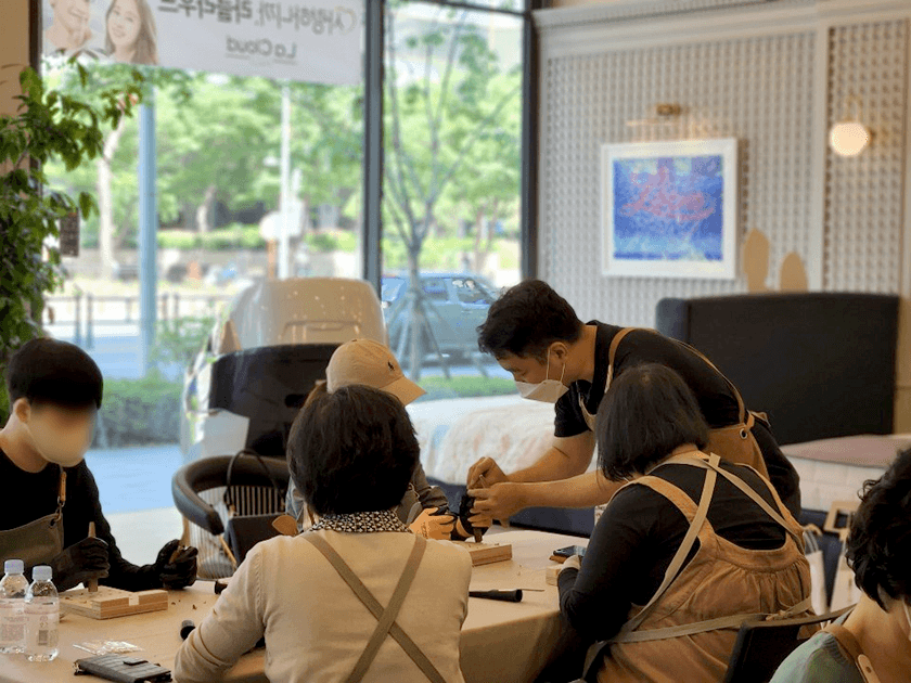 우드카빙 수저세트 진행 사진 1