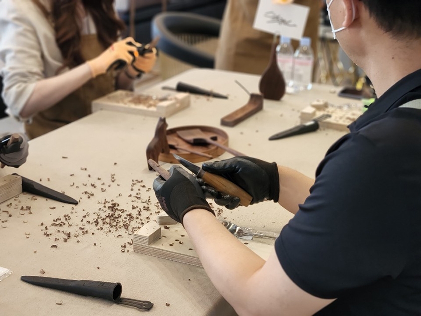 우드카빙 수저세트 진행 사진 2