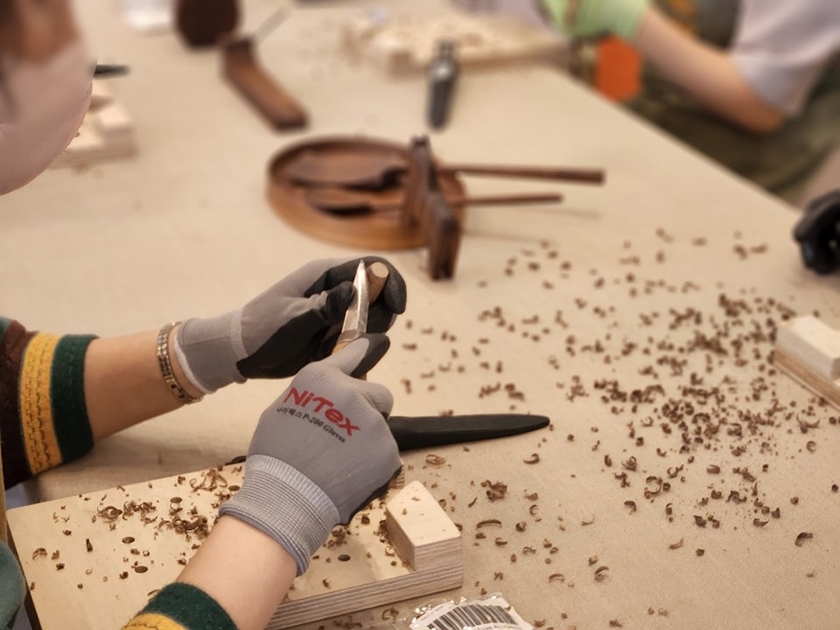 우드카빙 수저세트 진행 사진 3