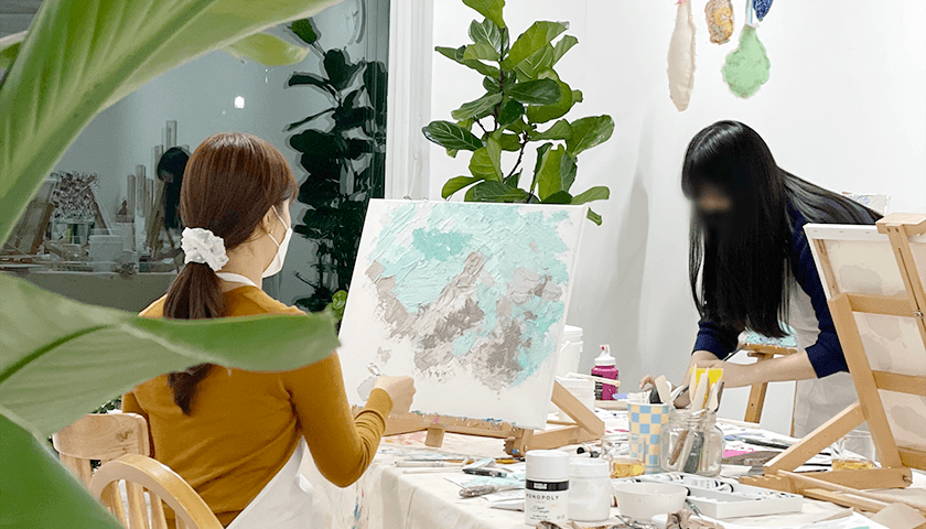 마음돌봄 페인팅 진행 사진 5