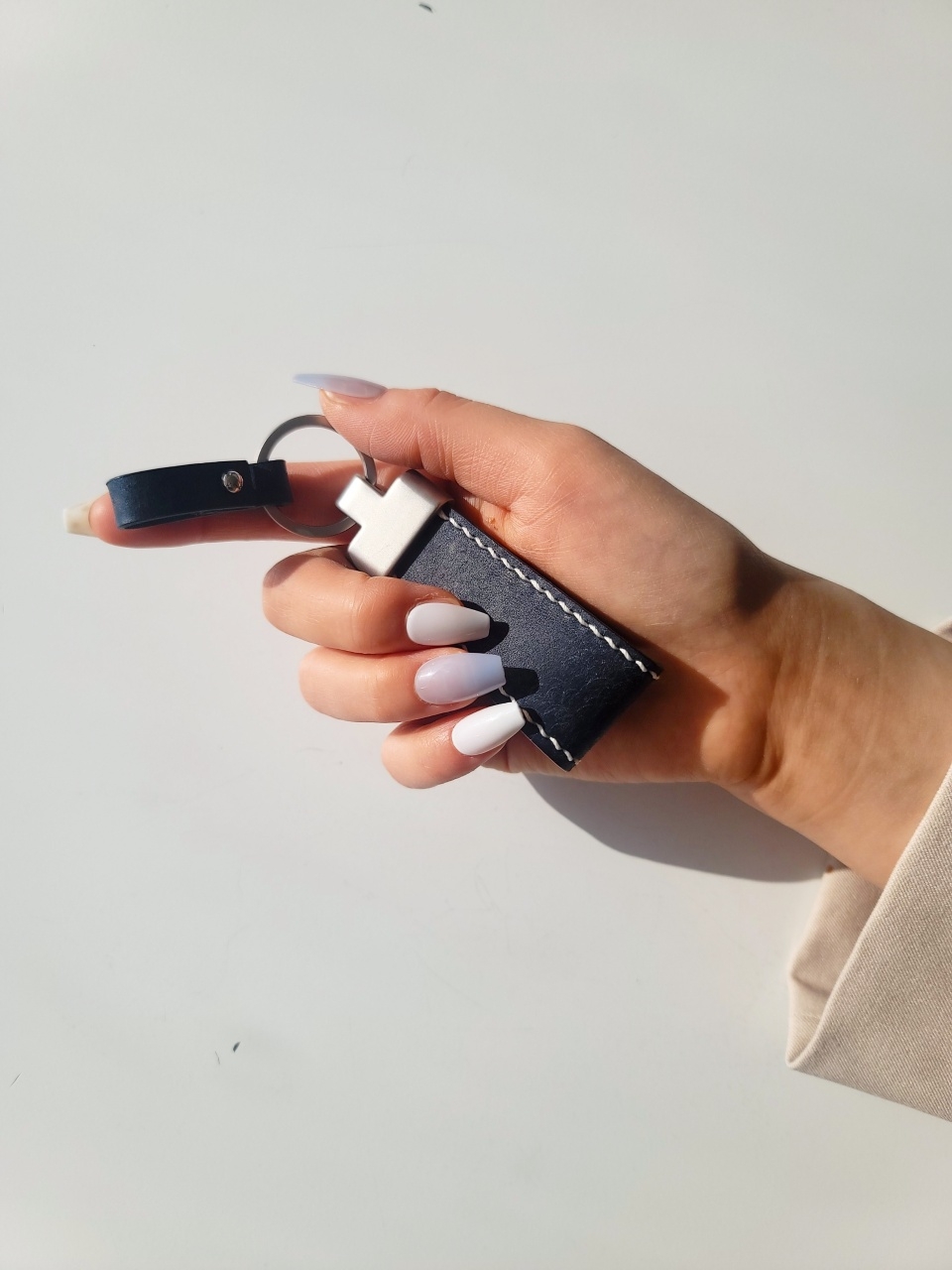 이태리 가죽 키링 만들기 진행 사진 1