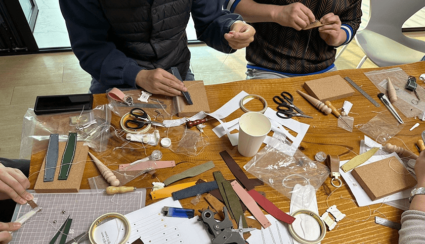 이태리 가죽 키링 만들기 진행 사진 4