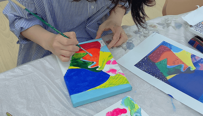 명화의 재해석 진행 사진 6