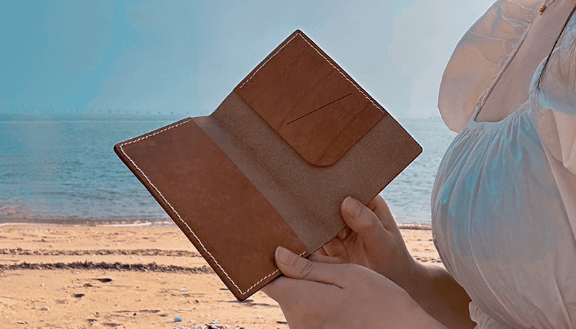 가죽 여권케이스 만들기 진행 사진 1