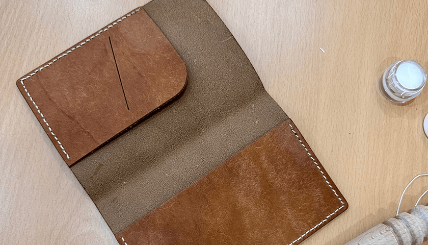 가죽 여권케이스 만들기 진행 사진 6
