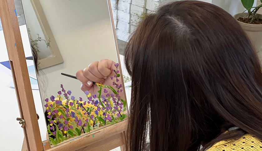 힐링 미러 아트 진행 사진 2