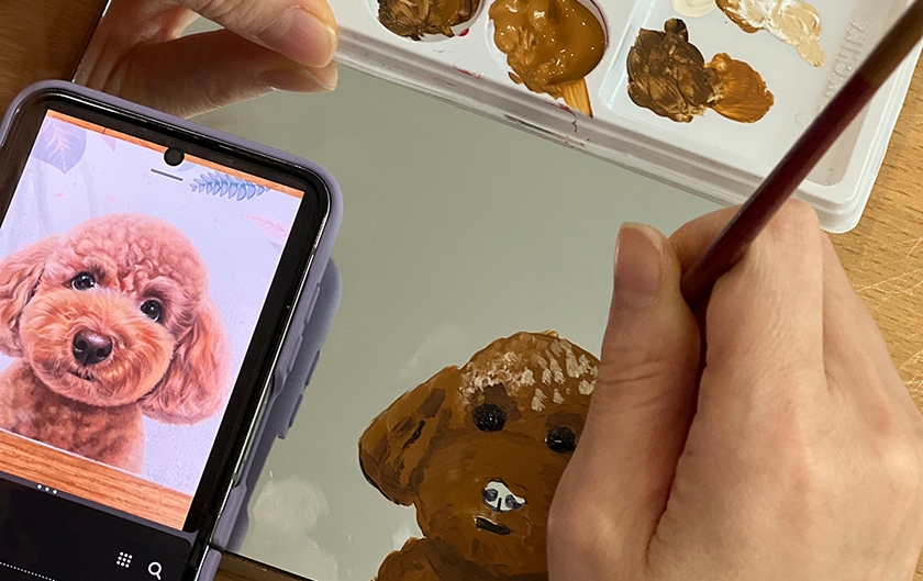 힐링 미러 아트 진행 사진 4