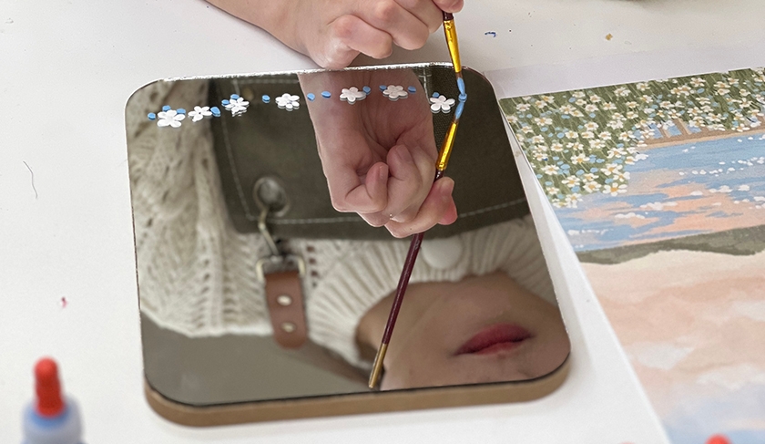 힐링 미러 아트 진행 사진 6