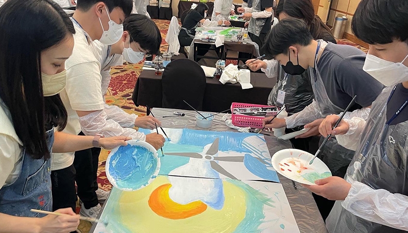 비전 아트 페인팅 진행 사진 1