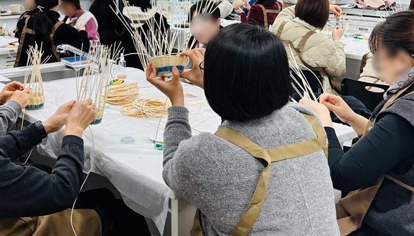 라탄 펜꽂이 진행 사진 5