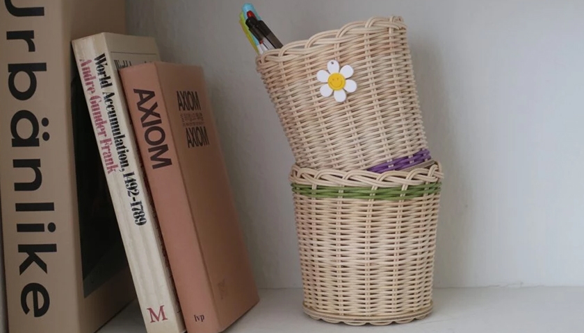 라탄 펜꽂이 진행 사진 7