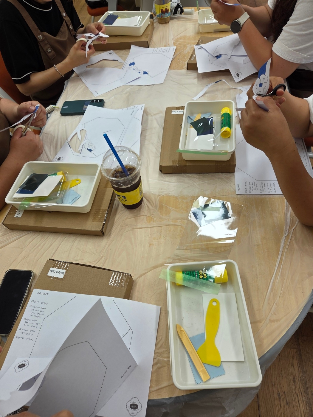 글라스아트 거울 진행 사진 3