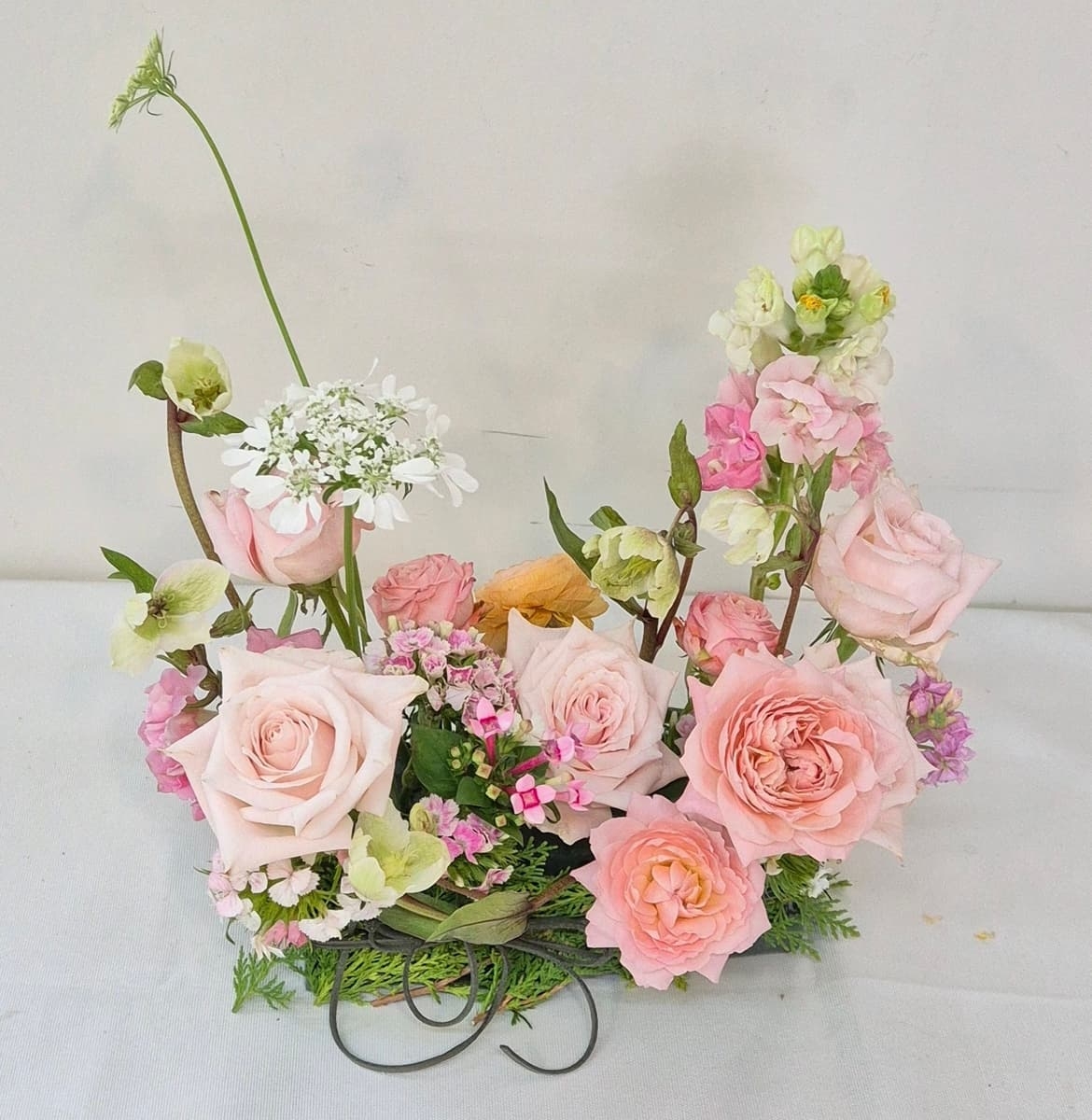 감성 디자인, 플라워 커버링 센터피스 진행 사진 2