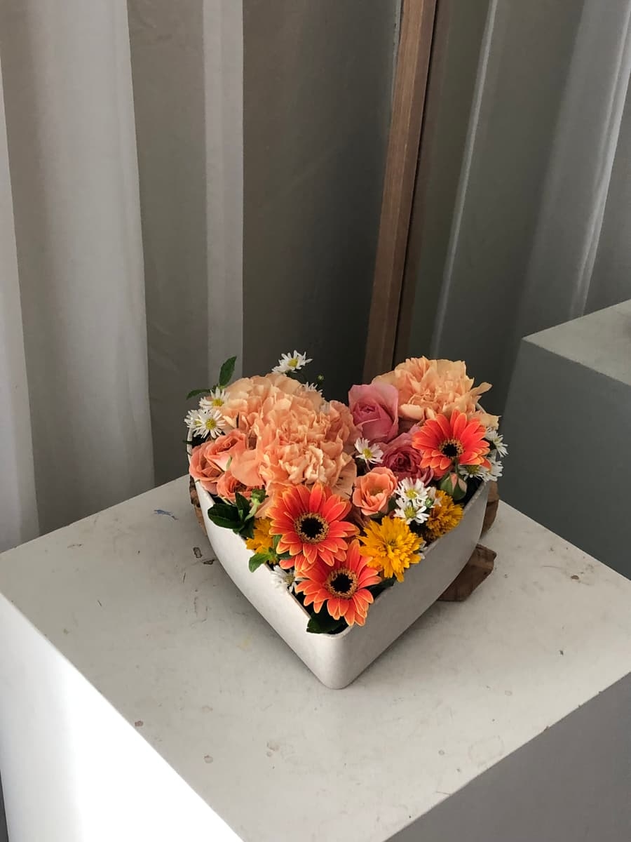 하트프레임 센터피스 진행 사진 3