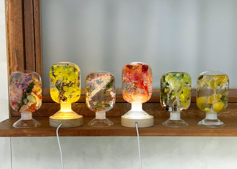 하바리움 플라워 오브제 진행 사진 2