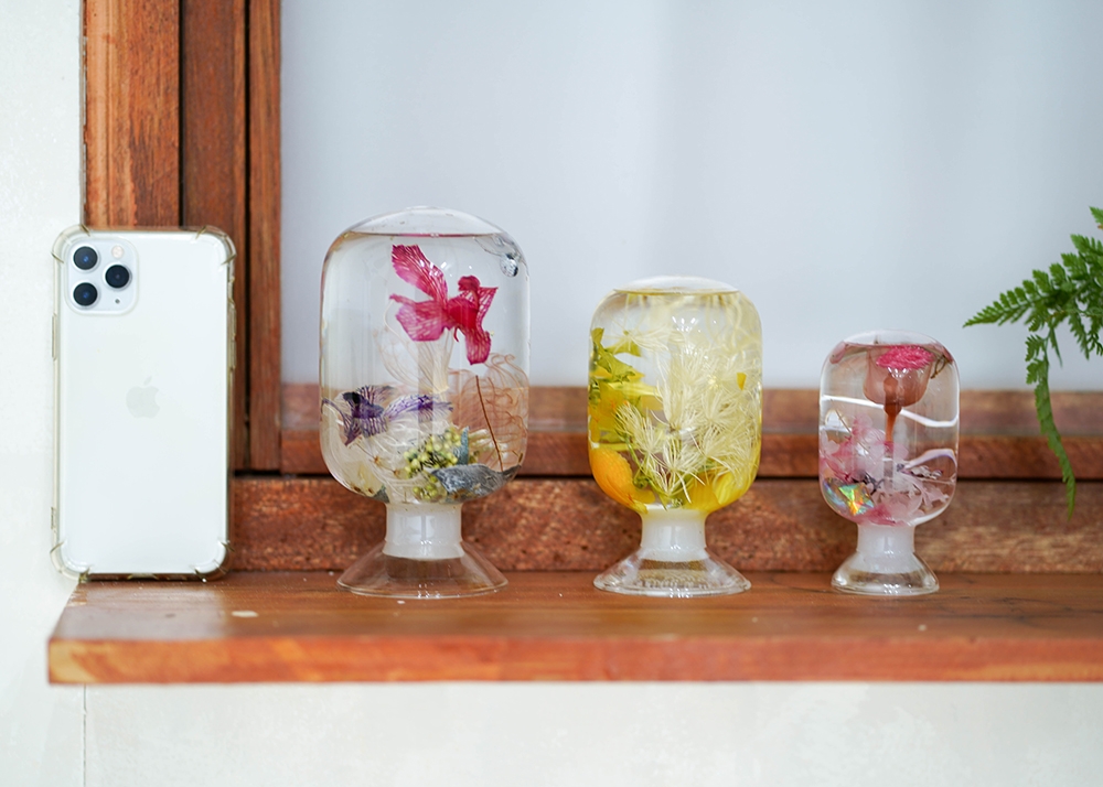 하바리움 플라워 오브제 진행 사진 5