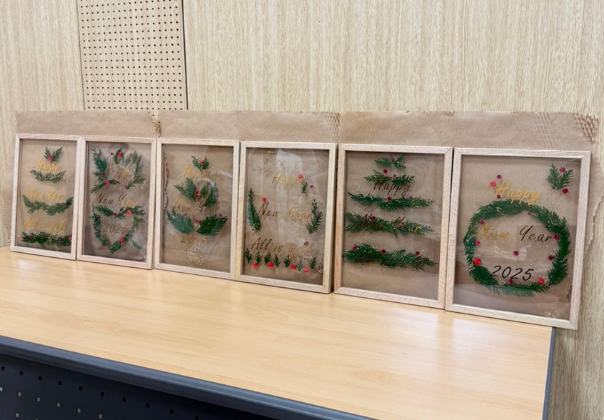 레터링 플라워 트리 액자 진행 사진 3