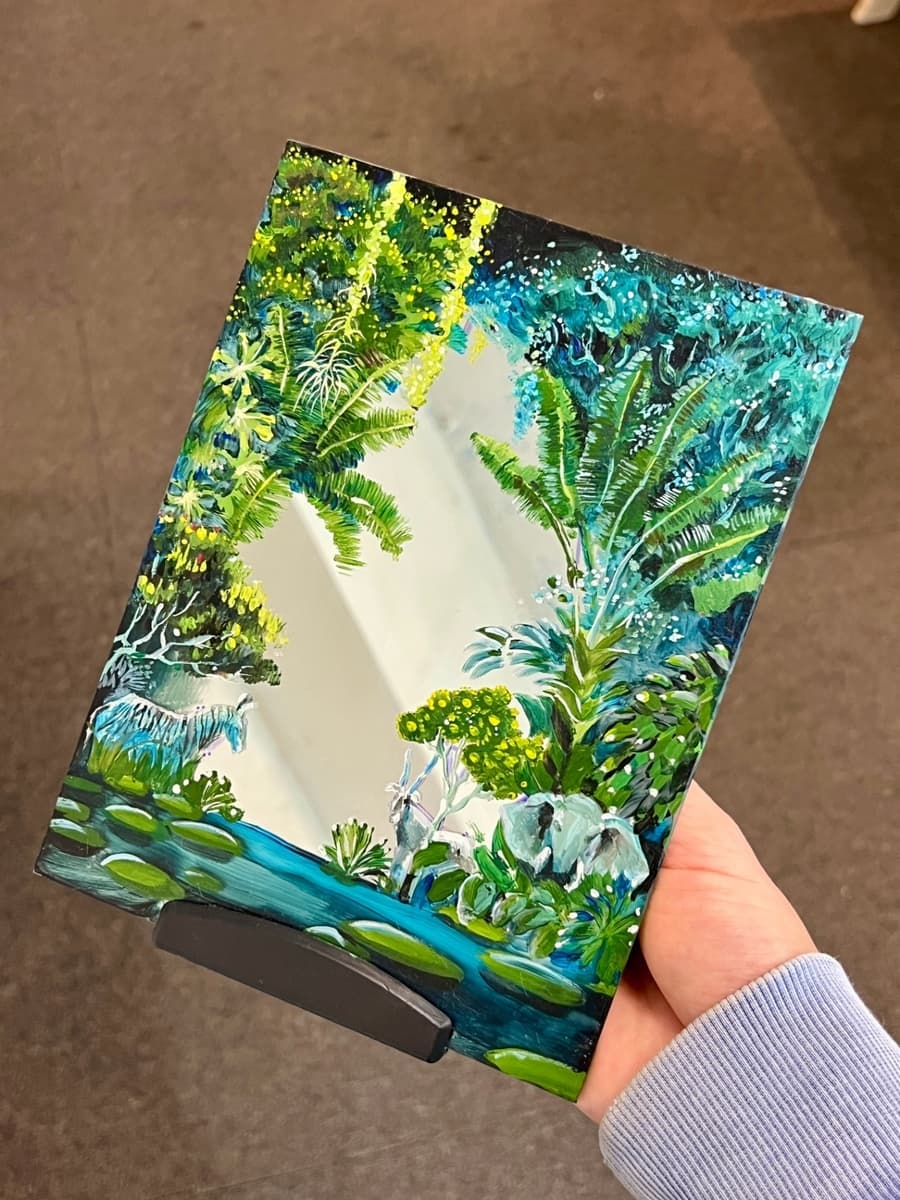 힐링과 비전을 담은 거울 페인팅 원데이 클래스 진행 사진 2