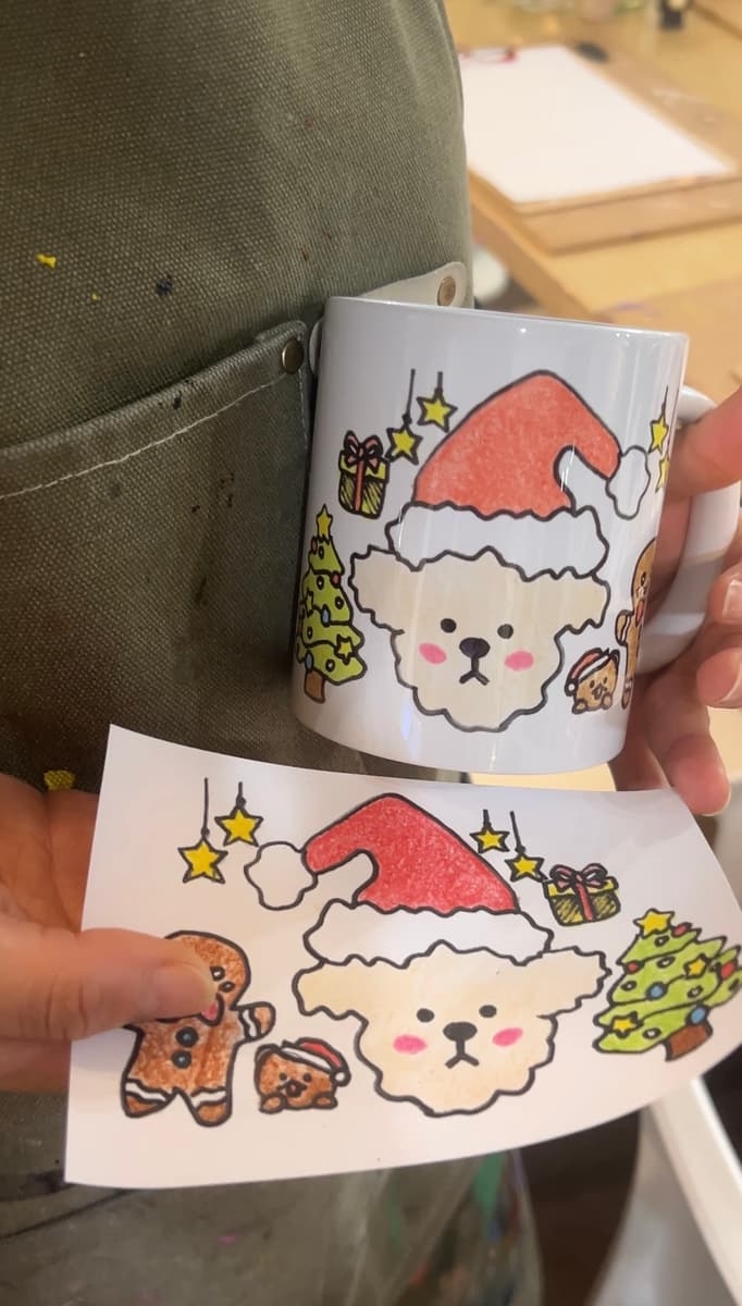 제로웨이스트 에코 굿즈 머그컵 드로잉 원데이 클래스 진행 사진 7