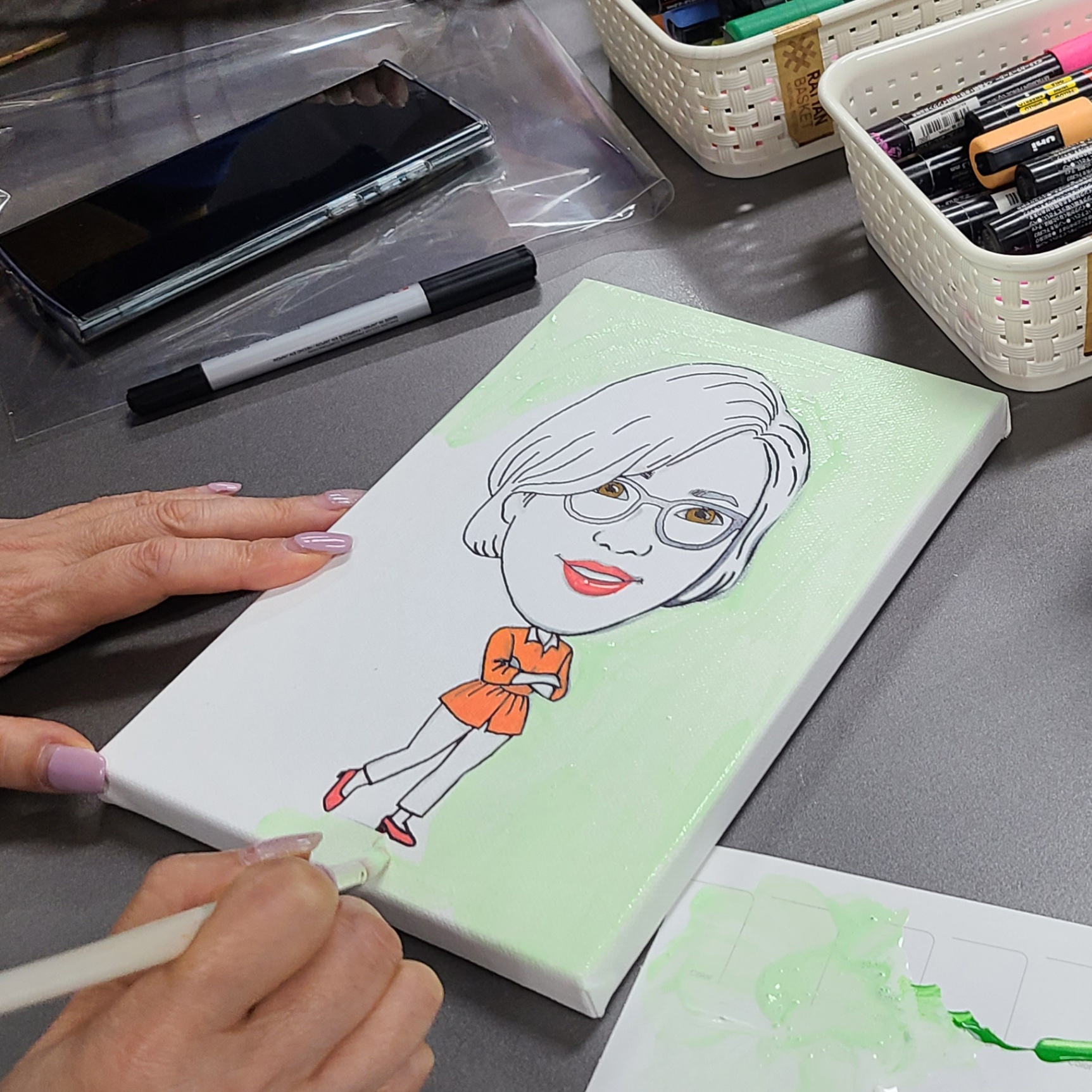 AI 팝아트 캐리커쳐 진행 사진 3