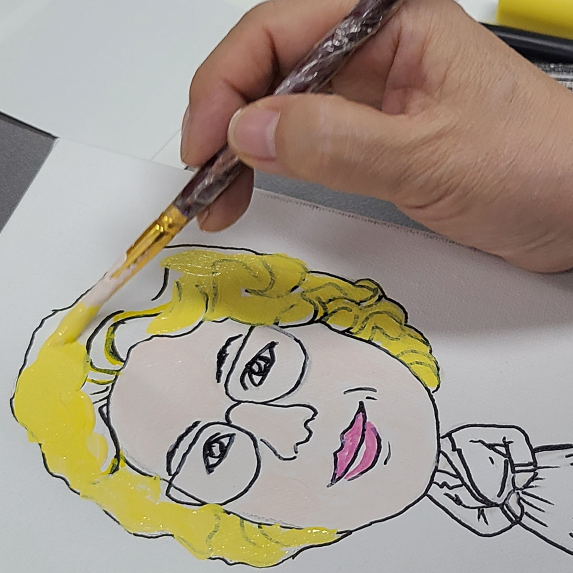 AI 팝아트 캐리커쳐 진행 사진 4