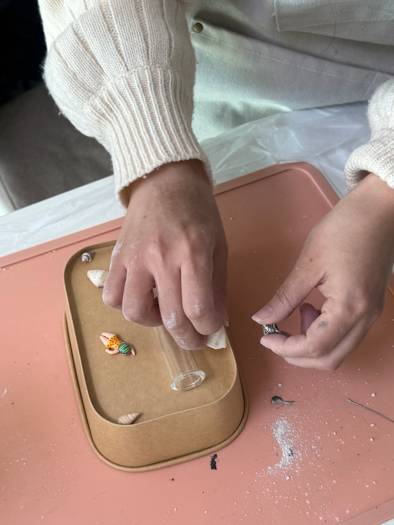 친환경소재로 만드는 발포세라믹 메시지 미니화분 진행 사진 5