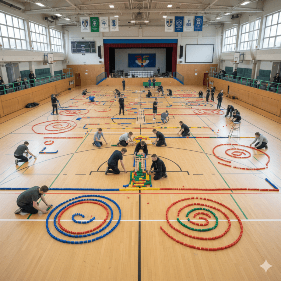 무너져도 괜찮아! 도미노 팀빌딩 진행 사진 2