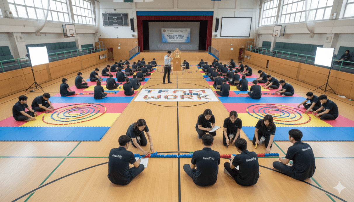 무너져도 괜찮아! 도미노 팀빌딩 진행 사진 3