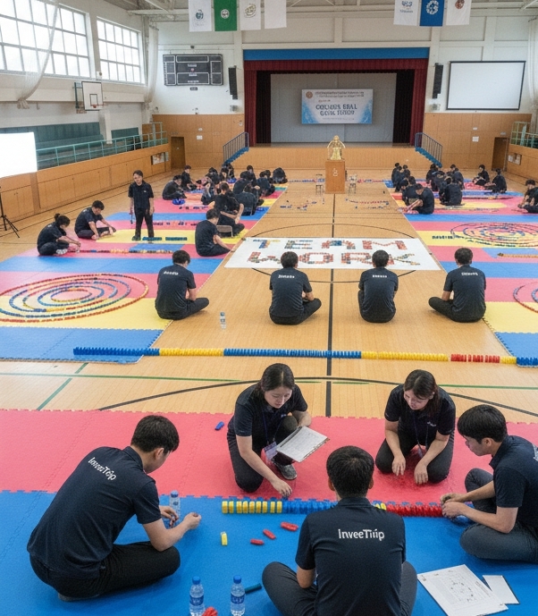 무너져도 괜찮아! 도미노 팀빌딩 진행 사진 4