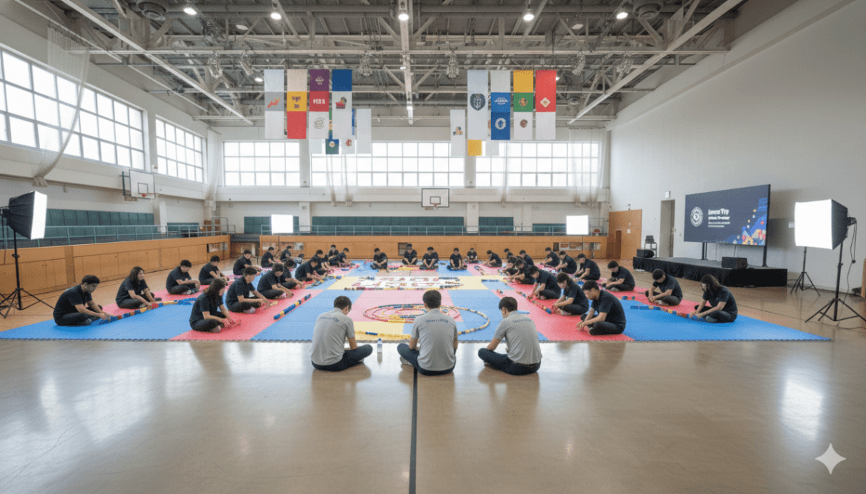 무너져도 괜찮아! 도미노 팀빌딩 진행 사진 5