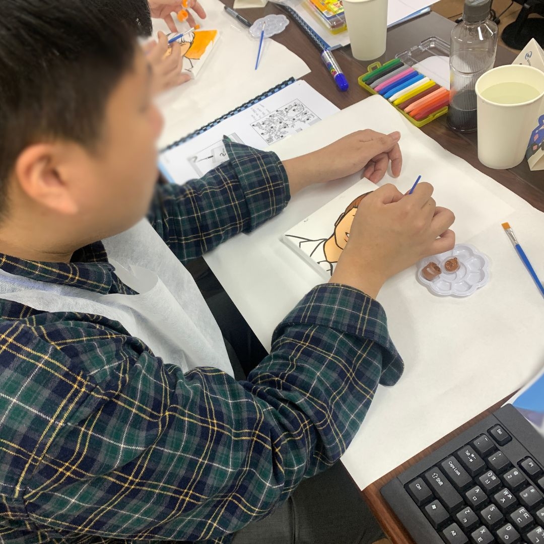 비전 팝아트 자화상 진행 사진 2