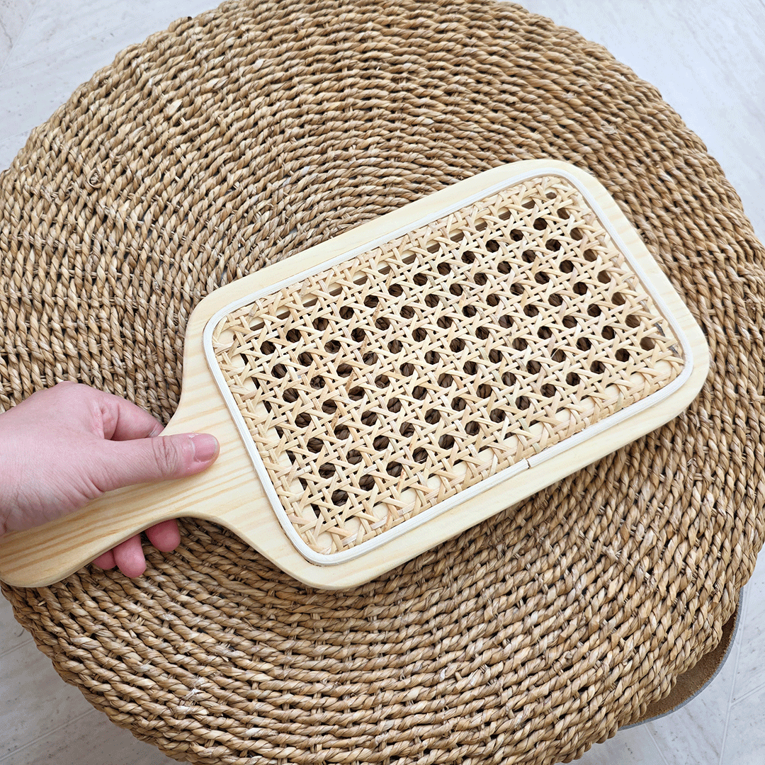 라탄 케인 트레이, 손잡이 우드 플레이트 프로그램 진행 사진 1