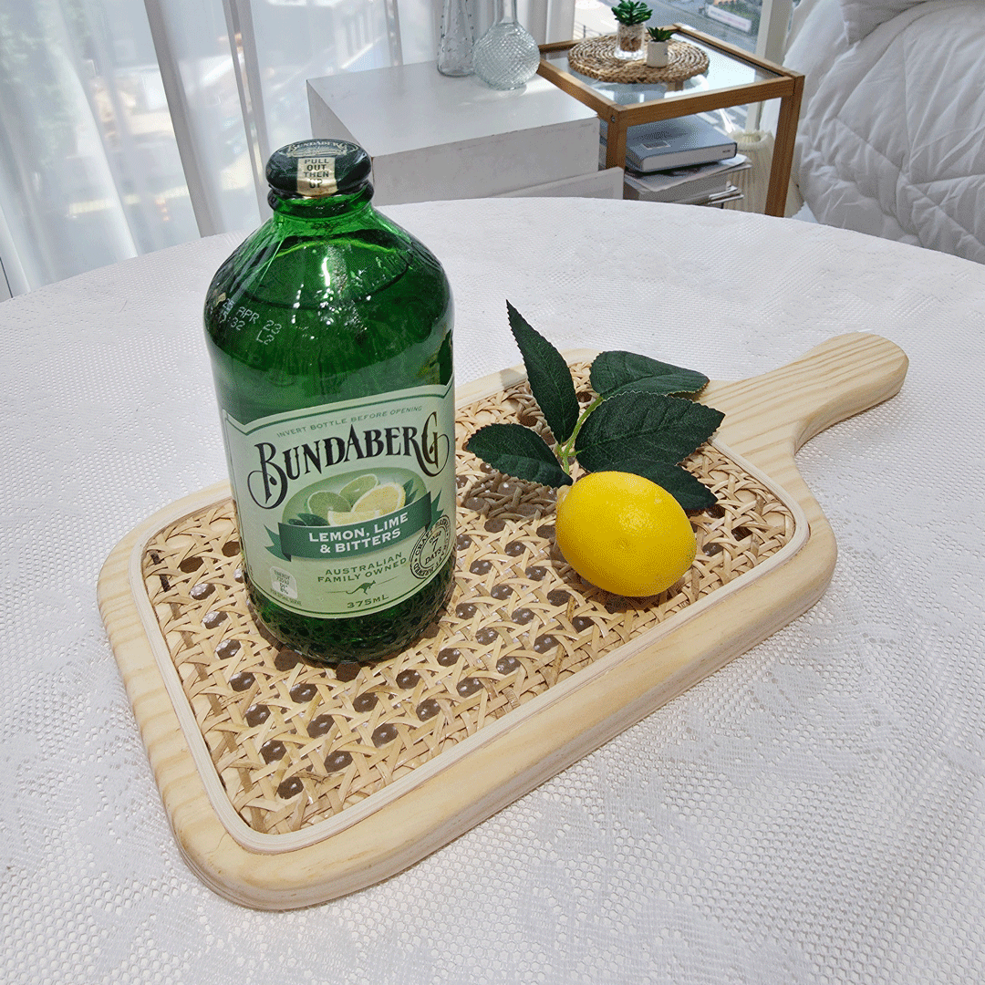 라탄 케인 트레이, 손잡이 우드 플레이트 프로그램 진행 사진 2