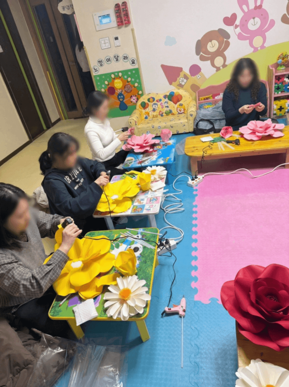 자이언트 플라워 만들기 원데이 클래스 진행 사진 2