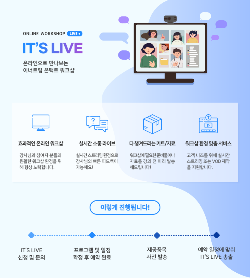이너트립 온라인 워크샵 IT's LIVE