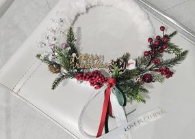 몽글몽글 크리스마스 모루 리스