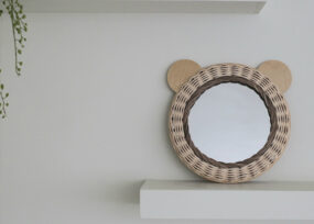 곰돌이 라탄 거울 | 이너트립