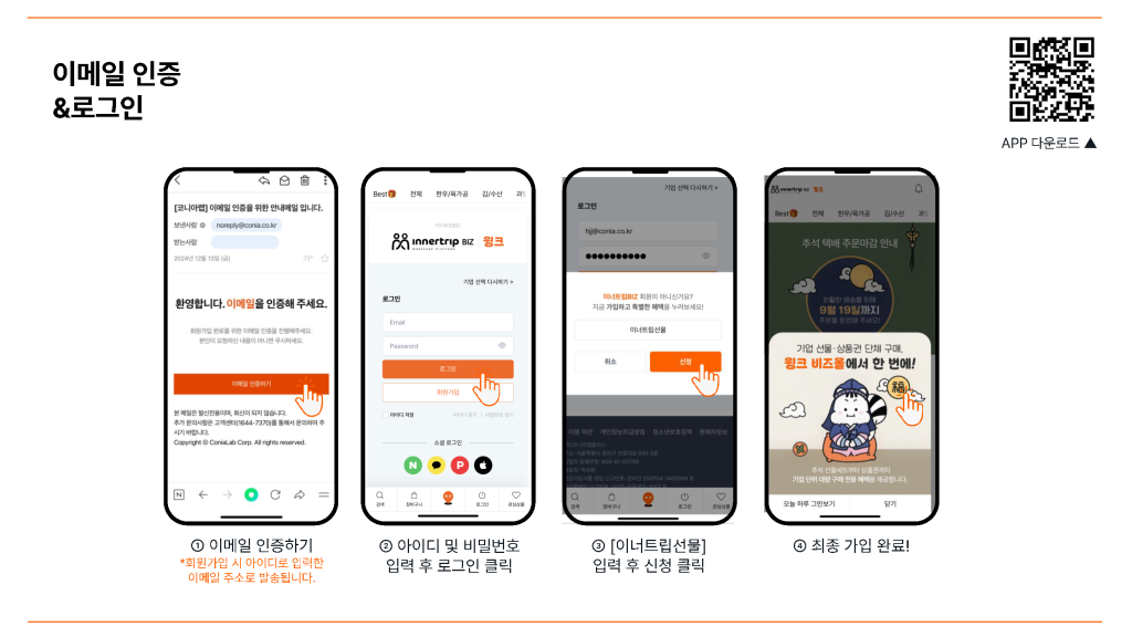 윙크 이너트립BIZ몰 사용 가이드 250904 페이지 11 | 이너트립